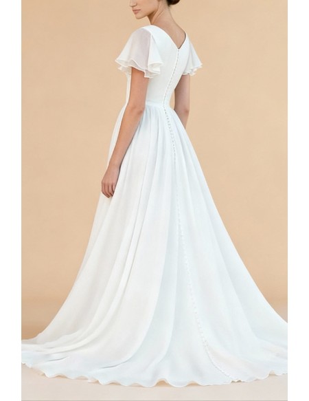 Enchanting White Tulle Wedding Dress With Lace Bodice And Straps