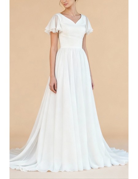 Enchanting White Tulle Wedding Dress With Lace Bodice And Straps