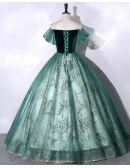 Ballgown Tulle With Bling Sequined Long Prom Dress