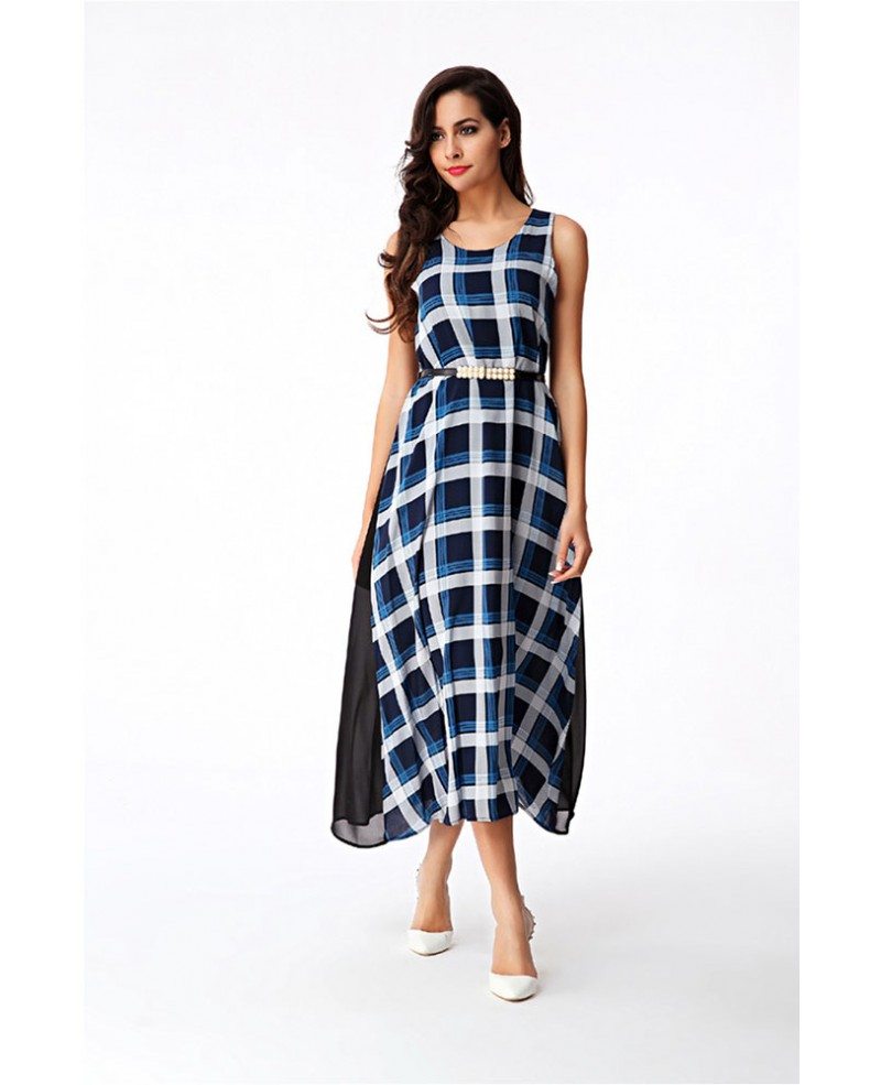 balbina blouse and sleeveless plaid dress