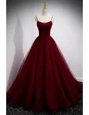 Burgundy Ballgown Long Prom Dress with Removable Jacket