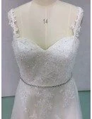 Country Chic High Low Lace Short Wedding Dress with Straps Perfect for Rustic Weddings
