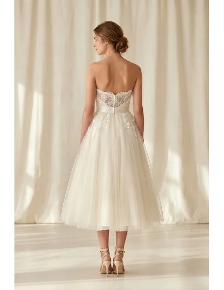 lace city hall wedding dress 38 City Hall Bridal Looks That Inspire