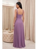 Chiffon Slit Maxi Dress for Outdoor Summer Weddings