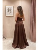 Satin Square Neck Maxi Dress for Wedding Guests