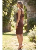 Asymmetric One-Shoulder Bodycon Midi Dress for Outdoor Summer Wedding