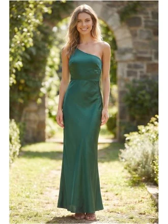 hot green dress Green Tropical Print Golden Touch Satin Dress main image 1