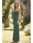 One-Shoulder Satin Open-Back Maxi Dress for Outdoor Summer Weddings