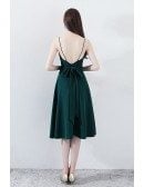 Simple Chic Dark Green Homecoming Dress V-neck with Straps