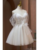 Fairy Lace Short Tulle Homecoming Dress with Tulle Straps