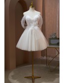 Fairy Lace Short Tulle Homecoming Dress with Tulle Straps
