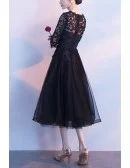 Beautiful Lace Sleeved Homecoming Party Dress For Semi Formal