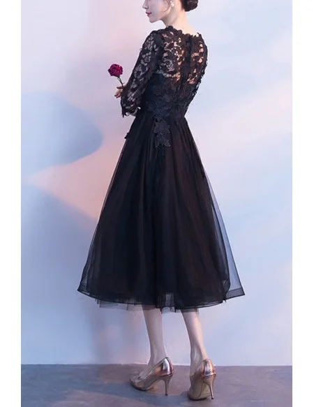 Beautiful Lace Sleeved Homecoming Party Dress For Semi Formal