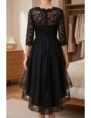 Beautiful Lace Sleeved Homecoming Party Dress For Semi Formal