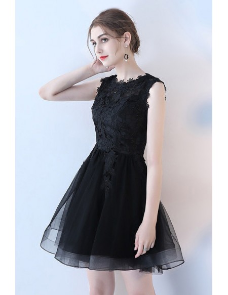Gorgeous Mini Puffy Tulle Homecoming Dance Dress Lace Sleeveless