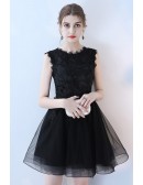 Gorgeous Mini Puffy Tulle Homecoming Dance Dress Lace Sleeveless