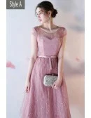 Gorgeous Sequined Aline Knee Length Homecoming Graduation Party Dress