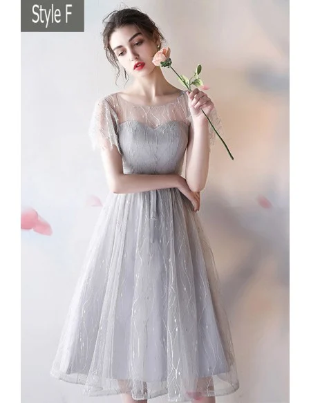 Gorgeous Sequined Aline Knee Length Homecoming Graduation Party Dress