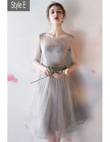 Gorgeous Sequined Aline Knee Length Homecoming Graduation Party Dress