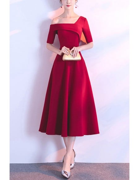 Trendy Simple Homecoming Party Dress With Short Sleeves
