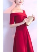 Trendy Simple Homecoming Party Dress With Short Sleeves