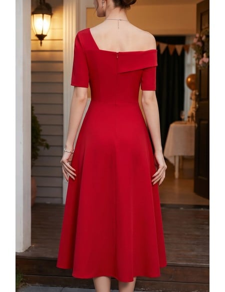 Trendy Simple Homecoming Party Dress With Short Sleeves