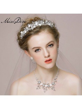 Crystal Floral Tiaras Style