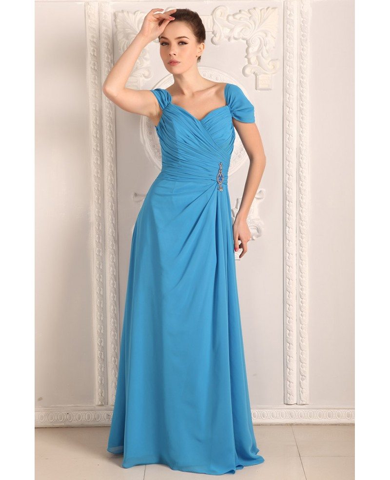 A-lin Sweetheart Chiffon Floor-length Bridesmaid Dress #OP85024 $139 ...