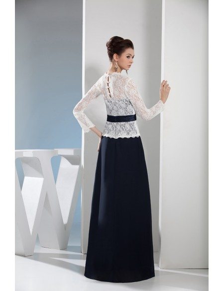 A-line Sweetheart Floor-length Chiffon Mother of the Bride Dress