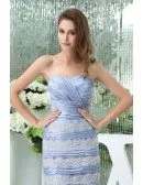 Sheath Sweetheart Short Satin Lace Mother of the Bride Dress