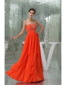 A Line Sweetheart Sequins Chiffon Prom Dress LBQ2868 main image 1