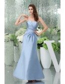 Mermaid Strapless Ankle-length Satin Mother of the Bride Dress
