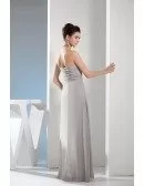 A-line Sweetheart Floor-length Chiffon Bridesmaid Dress