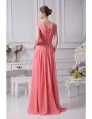 Sweetheart Intricate Fitted Top Pleated Bridesmaid Dress in Chiffon
