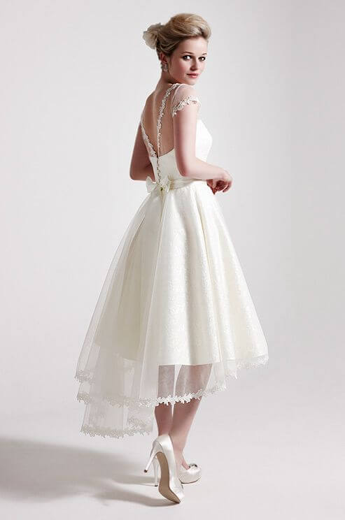 Fairy tale tea-length wedding dress