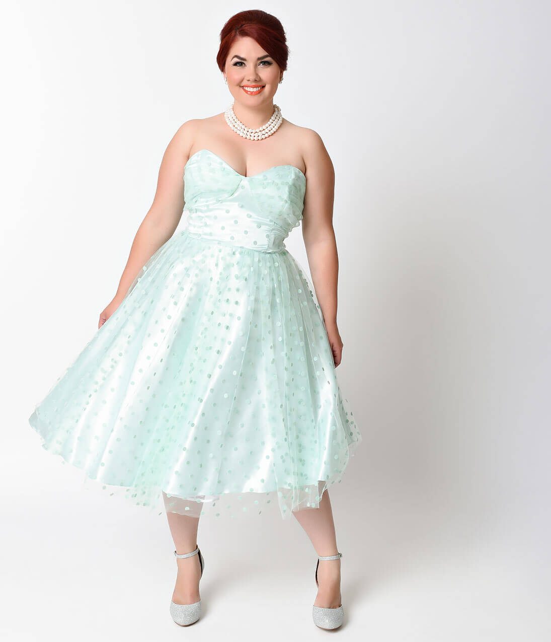 Tea-length Wedding Dress with Color