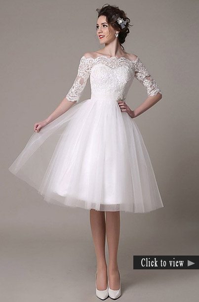 short wedding dress