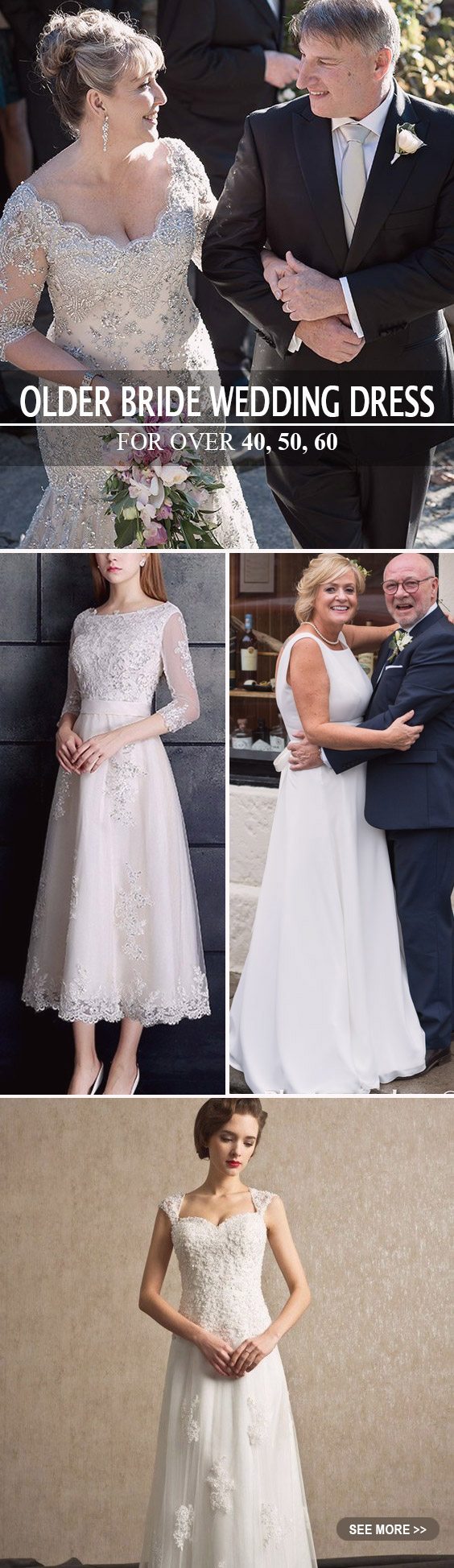 wedding dresses for older women