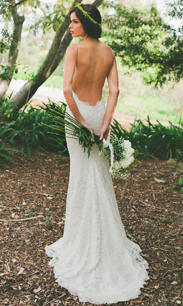 20 of the Most Open Back Wedding Dress & Backless