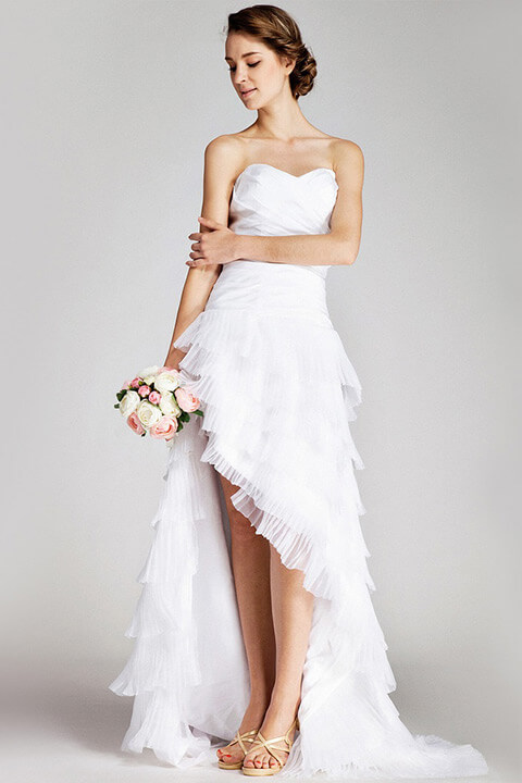 45 Short Country Wedding Dress Perfect with Cowboy Boots, Short or High