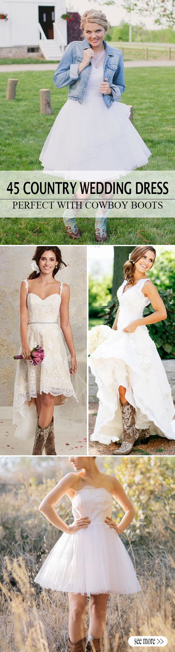 45 Short Country Wedding Dress Perfect 