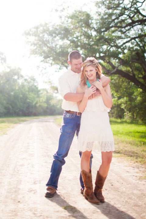 45 Short Country Wedding Dress Perfect with Cowboy Boots, Short or High